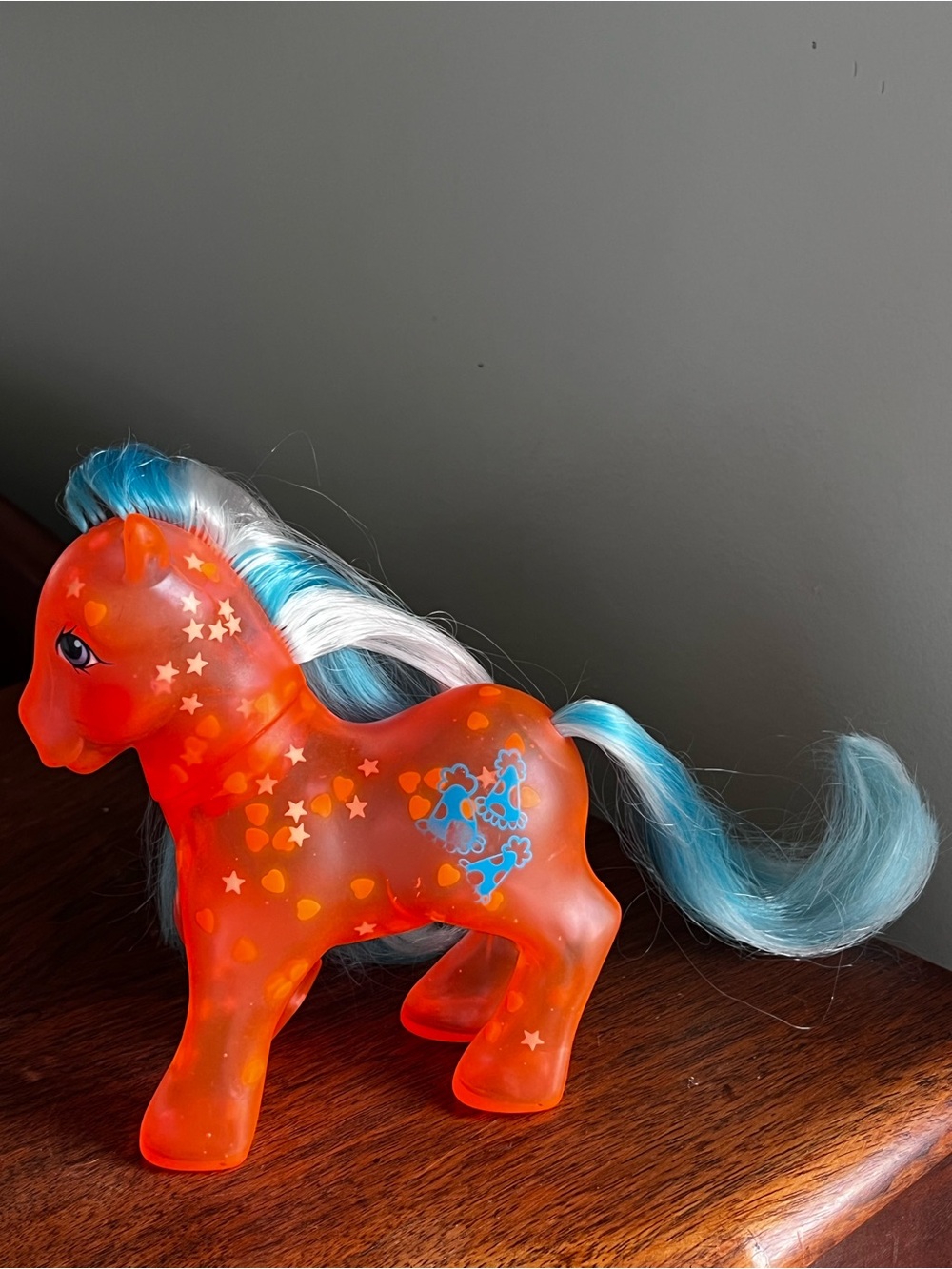 Vintage 1980s Gen 1  Hasbro My Little Pony Glow n' Show Happyglow  - Used Works
